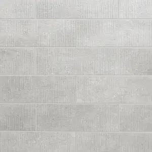 Colours Metal ID Grey Matt Linear Concrete effect Porcelain Wall Tile Sample