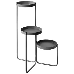 Plant Stand FRAGARIA Metal Black