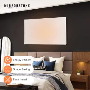 Mirrorstone 580W Classic Infrared Heating Panel With White Frame