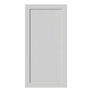 Tydeman Matt grey Shaker 50:50 Larder/fridge freezer Cabinet door (W)600mm (H)1181mm (T)20mm