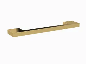 Furniture Handle Slimline Square D Shape Handle, 152mm (128mm Centres) - Brushed Brass