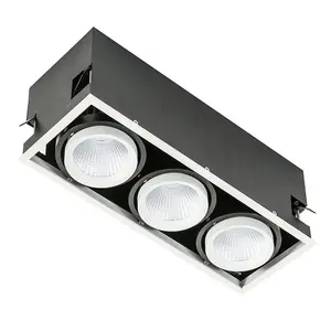 Luminosa Modern Technical LED Recessed Ceiling White, Black, Cool White 4000K 4200lm