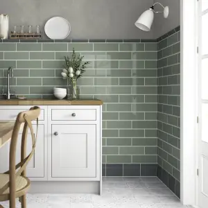 Johnson Tiles Matt Geometric Concrete effect Porcelain Indoor Wall & floor Tile Sample