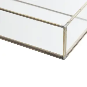 Beliani Glam Tray GRENOBLE Mirrored Silver