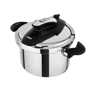 Tower T920002 Pressure Cooker, Twist/Turn Lid, Stainless Steel, 4 Litre, 22 cm 6L