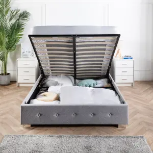 King Size Ottoman Bed Frame With Storage & Pocket Sprung Mattress