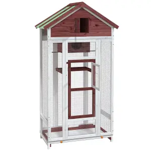 Bird House Mocha 91.5x53x170 cm Solid Wood Pine