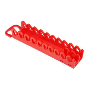 Ernst 10 Tool Screwdriver Storage Organiser Gripper Red 5310