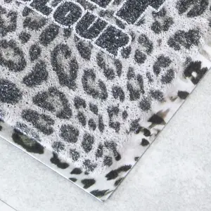 Grey Leopard Print Doormat (70 x 40cm)