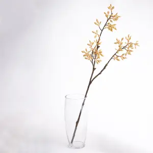 Bloom Artificial Single Firmania Spray Stem - Faux Fake Silk Flower Indoor Home Decoration Floral Arrangements - Measures L70cm