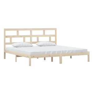 Berkfield Bed Frame Solid Wood Pine 200x200 cm