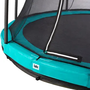 10ft Salta Green Comfort Edition InGround Round Trampoline with Enclosure