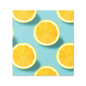 Fresh Lemons Premium Glass Kitchen Splashback W900mm x H750mm