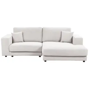 Corner Sofa LOFOTEN Off-White Fabric Left Hand