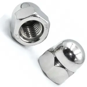 Acorn Nuts M3  Dome Stainless Steel Hex Cap  Pack of: 20 Domed Nuts Rust Resistant Hexagon Nut Cap DIN 1587 A2