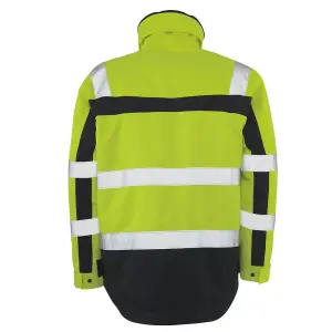 Mascot Safe Compete Teresina Winter Jacket (Hi-Vis Yellow/Navy Blue)  (Medium)