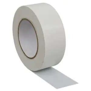 Sealey Duct Tape 50mm x 50m White Gloss Finish Moisture Resistant Seal DTW