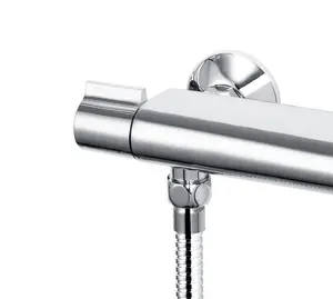 Bristan Cascade Sphere Thermostatic Bar Mixer Shower Valve Chrome + Riser