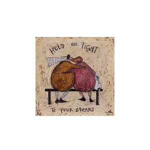 Sam Toft Hold On Tight II Print Brown/Pink/Black (30cm x 30cm)