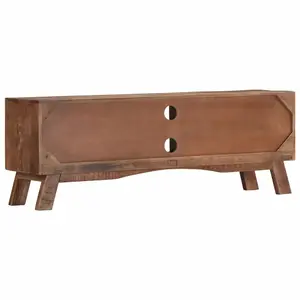 Berkfield TV Cabinet 110x30x40 cm Rough Mango Wood