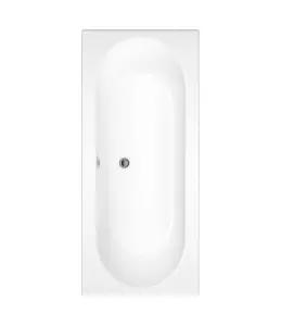 Cooke & Lewis Sovana Acrylic Rectangular Straight Bath (L)1800mm (W)800mm