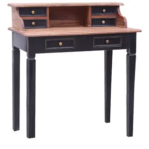 Berkfield Writing Desk with Drawers 90x50x101 cm Solid Reclaimed Wood