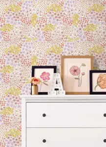 NuWallpaper NUS4848 Floral Bunch Multi Peel & Stick Wallpaper, Warm