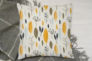 Autumn floral illustrations (Cushion) / 60cm x 60cm