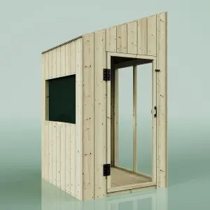 PolarPlay Kids Scandinavian Style Wooden Playhouse - Feliks Green