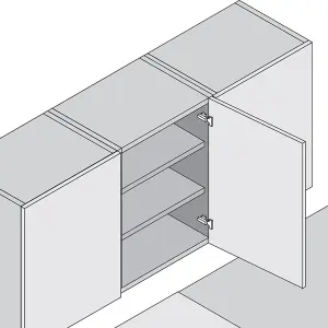 BLUM Hinge Set ( CLIP standard hinge 71M2550 + Mounting Plate 173L8100 ) 4 PCS