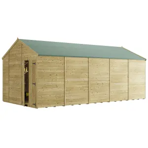 BillyOh Switch Tongue and Groove Apex Wooden Shed - 20x10 Windowless - 15mm Thickness