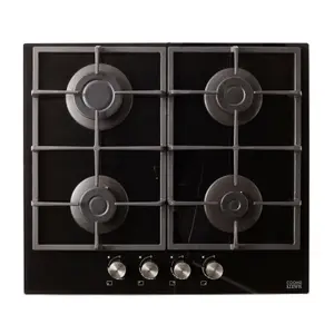 Cooke & Lewis CLGOGUIT4 59.3cm Gas Hob - Black