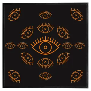 Eye icon (Picutre Frame) / 30x30" / Brown