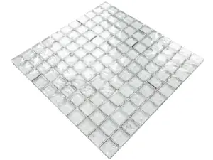 Glass mosaic on mesh for bathroom or kitchen 300mm x 300mm - Cloud