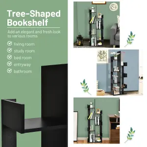 Costway 8 Tier Bookshelf Display Floor Standing Bookcase Storage Shelf for Living Room