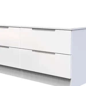 Milan Ready assembled White 4 Drawer Bed box (H)495mm (W)1100mm (D)390mm