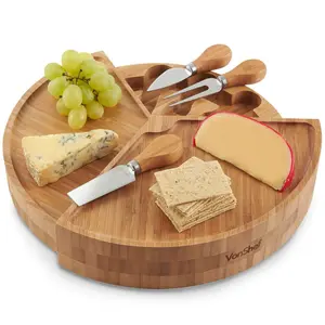 SoulMoetye Bamboo Cheese Board