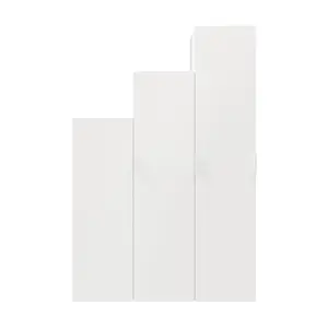 GoodHome Atomia Freestanding Matt white Chipboard Wardrobe (H)2250mm (W)500mm (D)580mm