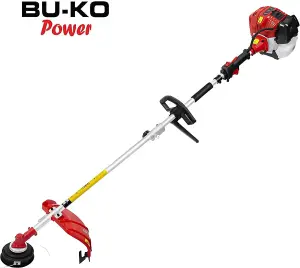 BU-KO 52cc Long Reach Petrol Multi Functional Garden Tool: Strimmer, Hedge Trimmer, Pruner Chainsaw, 1m Extension Pole