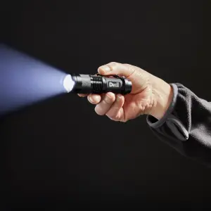 Diall Black 70lm LED Battery-powered Torch