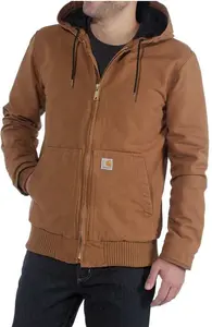 Carhartt Men's Loose Fit Washed Duck Insulated Active Jac Work Utility Outerwear