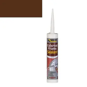 Everbuild External Frame Acrylic Sealant, Brown, 290 ml     EXTBN (n) (Pack of 3)