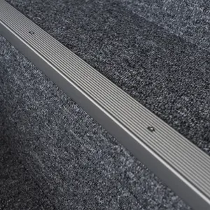 Anodised aluminium anti non slip stair edge nosing trim 900mm x 20mm x 40mm A33 inox