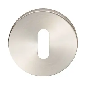 52mm Standard Lock Profile Open Slim Escutcheon Concealed Fix Satin Steel