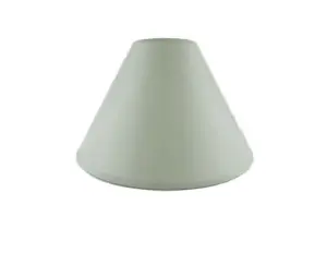 12" Cotton Coolie Lampshade - Light Green