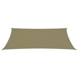 Berkfield Sunshade Sail Oxford Fabric Rectangular 3x6 m Beige