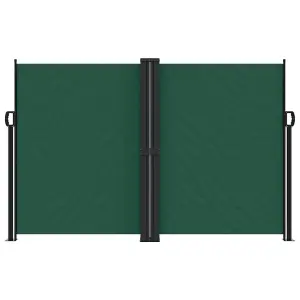 Berkfield Retractable Side Awning Dark Green 160x600 cm