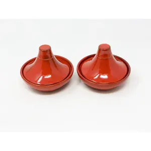 Selena - Mini Tagine Dip Dish - Blue - Set of 2 (Set of 2) Red