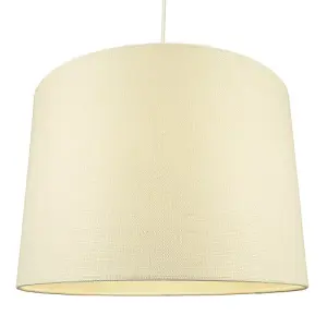 Contemporary and Sleek Cream Linen 16 Lamp Shade with Cotton Inner Lining