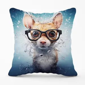 Splashart Doormouse Cushions 45cm x 45cm